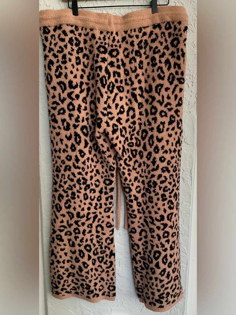 JoySpun Cozy Leopard Print Lounge Pants - Tan & Black - Picture 6 of 8